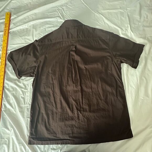 Northwest Territory Dark Brown Collared Casual S/S Shirt Size Large - Picture 9 of 11